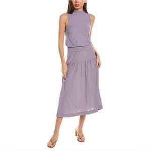 Nation LTD Purple Margot Turtleneck Tank Dress